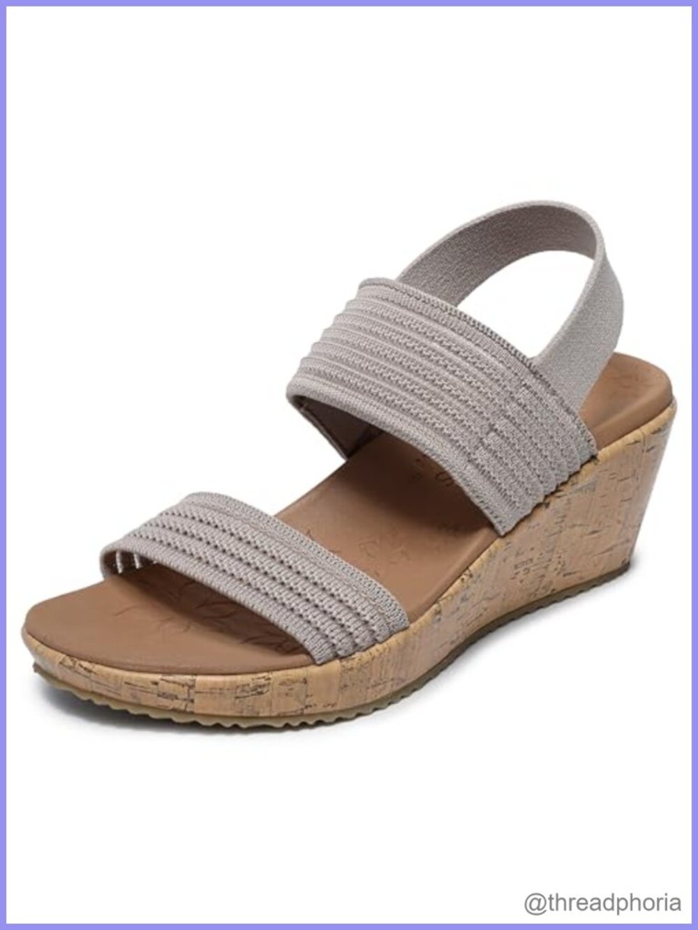 Skechers Beverlee Sheer Luck Wedge Sandal Vegan Comfort